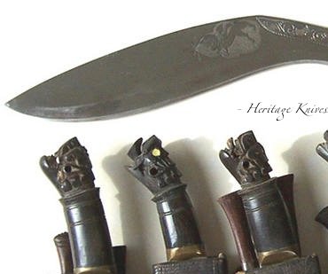 lion sun stamp grips, gods and handle kukri, World war 1 WW 2 gurkha military khukuri. The Kukri by John Powell knife research book Heritage Knives Nepal Khukuri history and heritage. Article, Image, photo, articles, book, research, antiques, reproduction, gurkha rifles, gorkha regiment, british army, indian military, nepal army, world war 1, 2. WW1, WW2, JP. kilatools. 19th and 20th century issue, traditional kothimora. Bushcraft, utility, camping, manufacturer, producer, retail, seller, export of high quality blades genuine authentic gurkha knife, antique viking himalayas hillmen warrior soldier, hanshee, budhume, bhojpure, sirupate, style, design, pattern, kami, black smith.