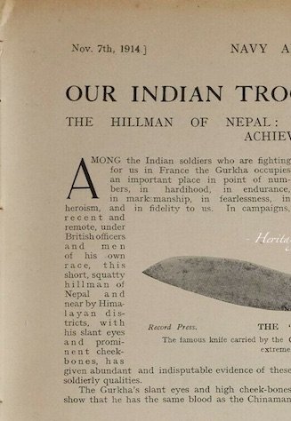 our indian troops. WW1 gurkha military khukuri. The Kukri by John Powell knife research book Heritage Knives Nepal Khukuri history and heritage. Article, Image, photo, articles, book, research, antiques, reproduction, gurkha rifles, gorkha regiment, british army, indian military, nepal army, world war 1, 2. WW1, WW2, JP. kilatools. 19th and 20th century issue, traditional kothimora. Bushcraft, utility, camping, manufacturer, producer, retail, seller, export of high quality blades genuine authentic gurkha knife, antique viking himalayas hillmen warrior soldier, hanshee, budhume, bhojpure, sirupate, style, design, pattern, kami, black smith.